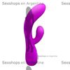 Vibrador con estimulador de clitoris carga usb y control bluetooth